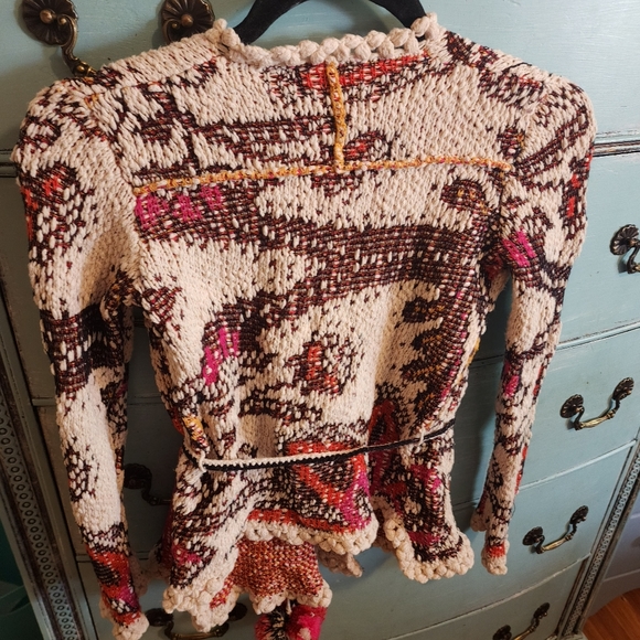 Moth Brand Sold At Anthropologie Stunning Knit Cardigan XS - Picture 3 of 4